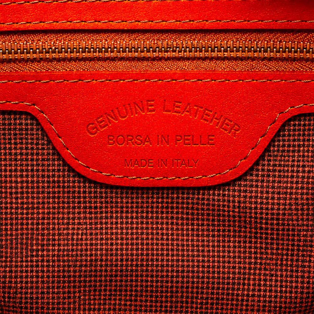 Borsa a Spalla VIAVERDI in Pelle Intrecciata Marrone Made in Italy linea Tuscany - Image 14