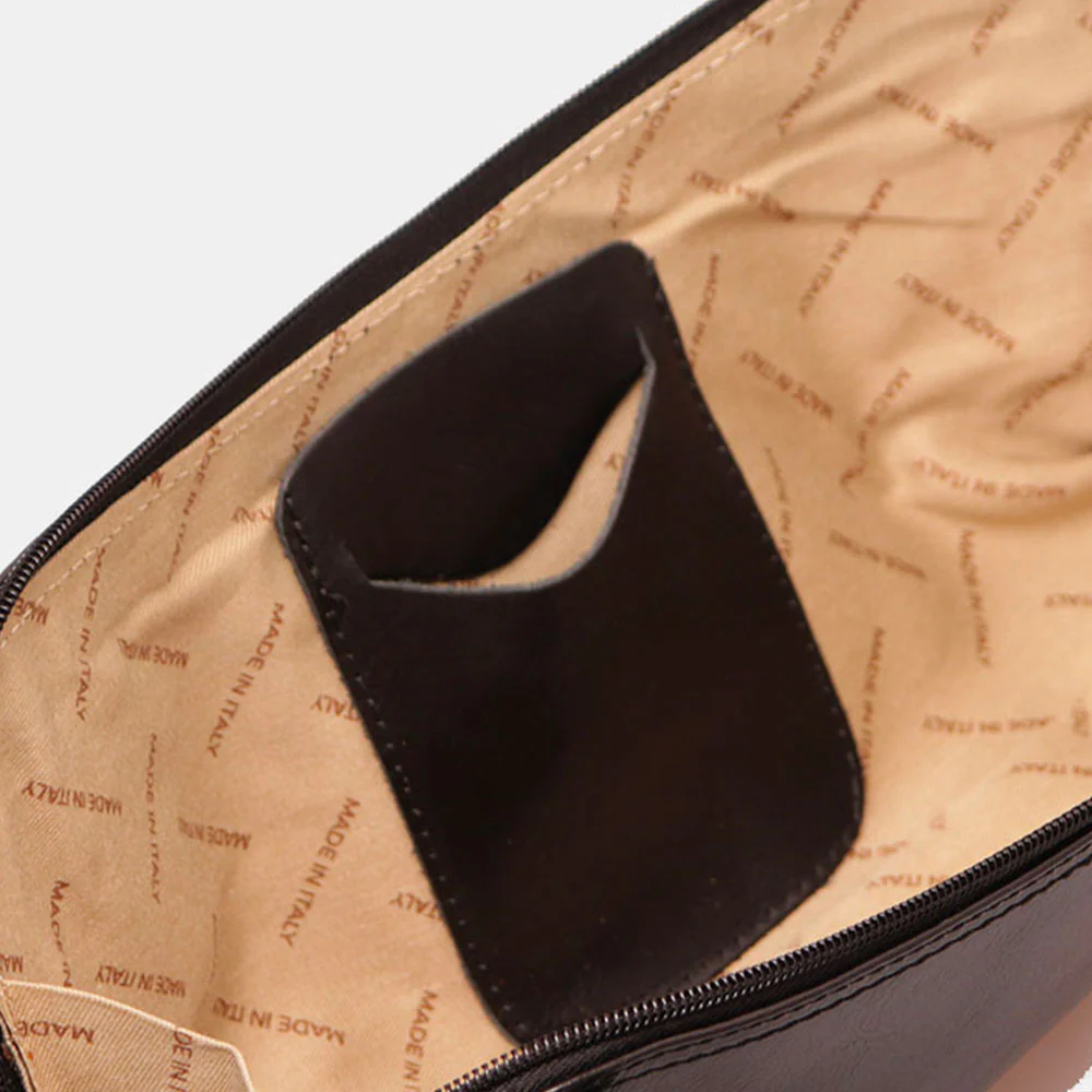 Borsa a Spalla VIAVERDI in Pelle Nera Made in Italy linea Firenze - Image 6