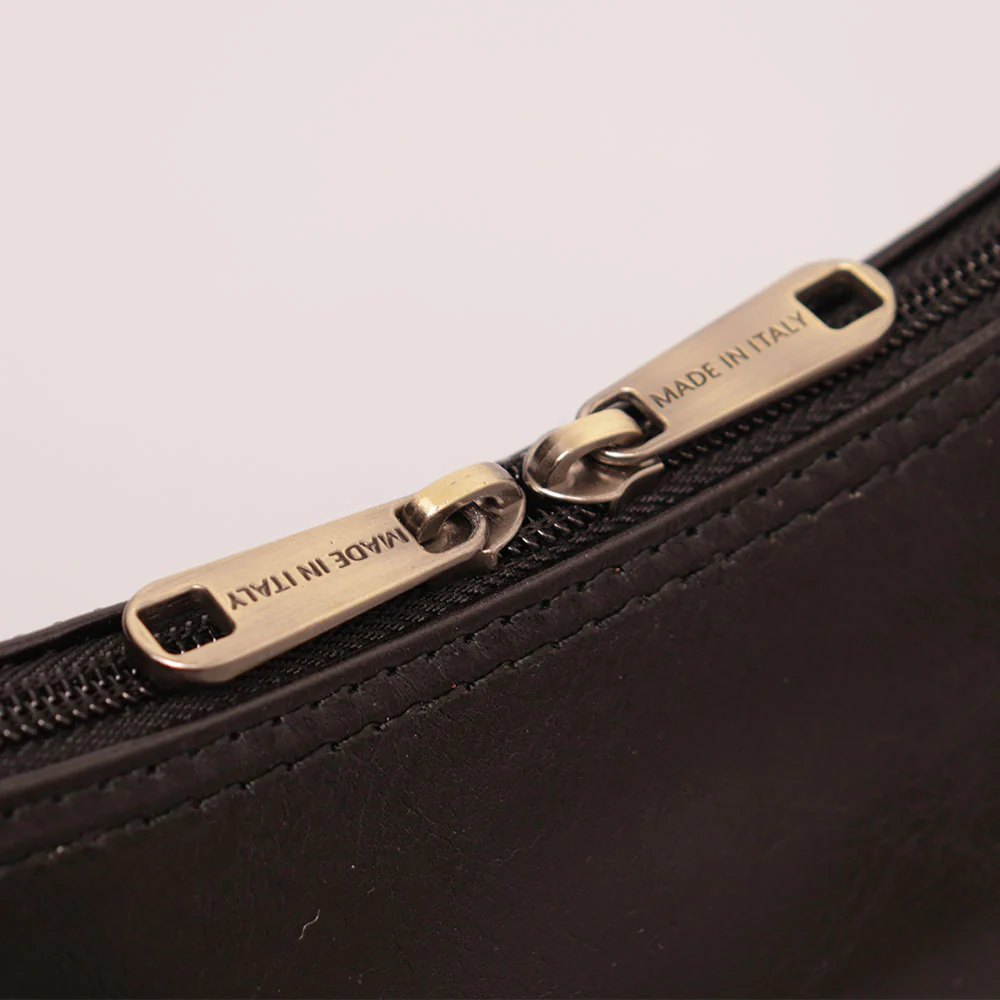 Borsa a Spalla VIAVERDI in Pelle Nera Made in Italy linea Firenze - Image 7