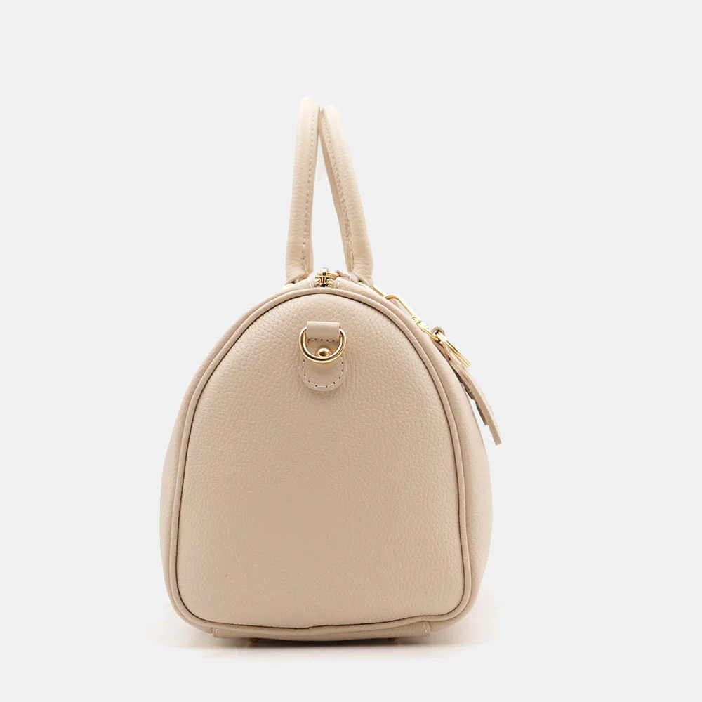 Borsa Bauletto in Pelle Beige VIAVERDI Made in Italy Linea San Gimignano - Image 7