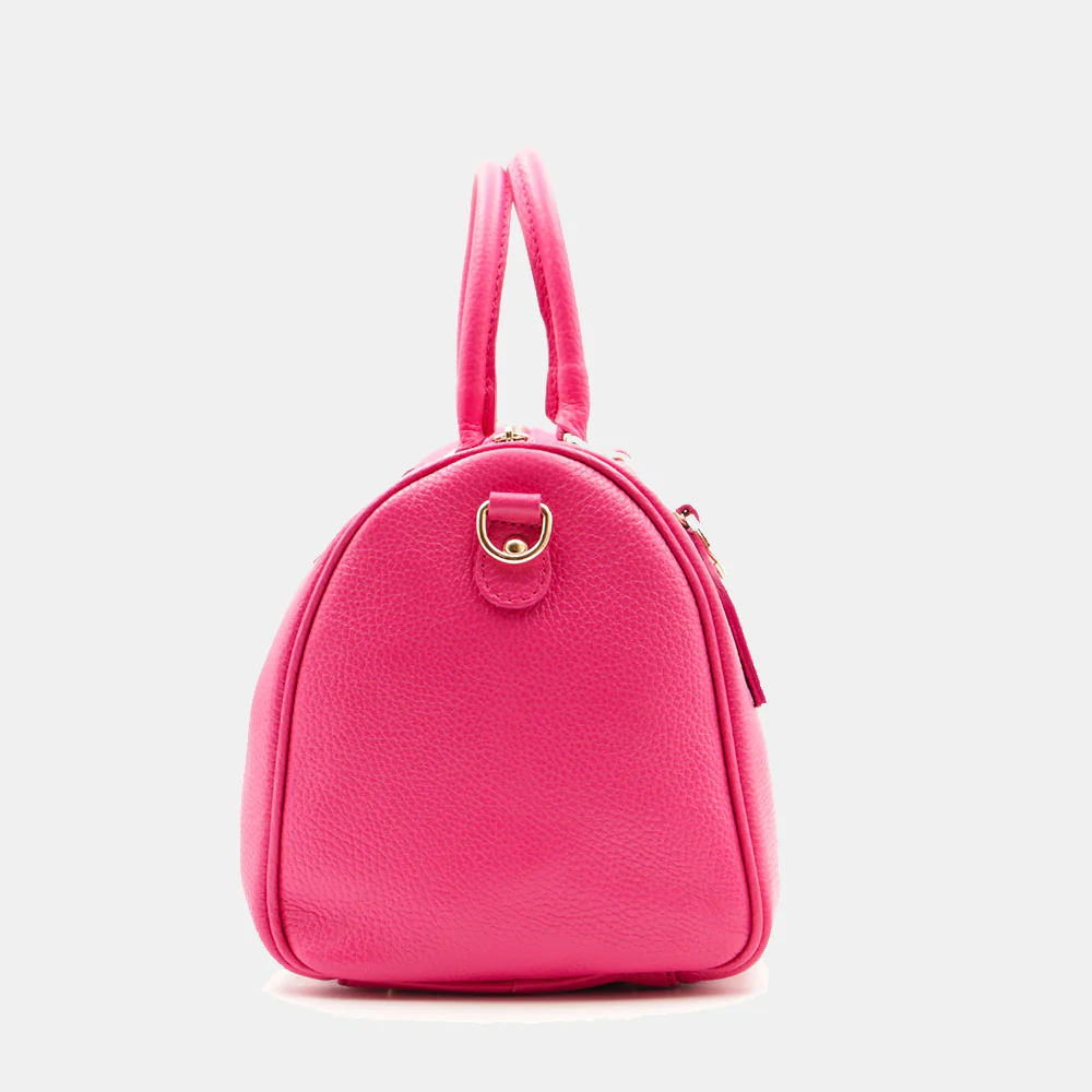 Borsa Bauletto in Pelle Fucsia VIAVERDI Made in Italy Linea San Gimignano - Image 7