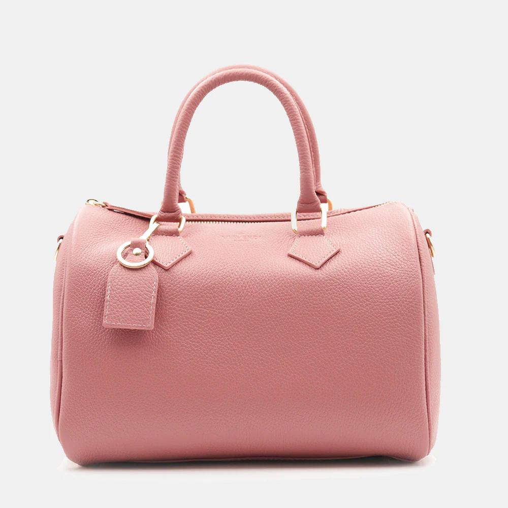 Borsa Bauletto in Pelle Rosa Antico VIAVERDI Made in Italy Linea San Gimignano