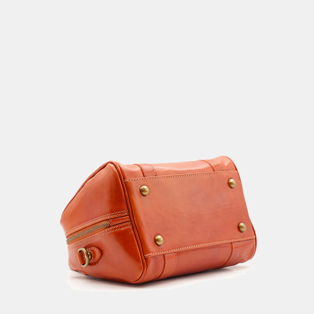 Borsa Bualetto a mano Donna VIAVERDI in Pelle color Cuoio Made in Italy linea Firenze - Image 10