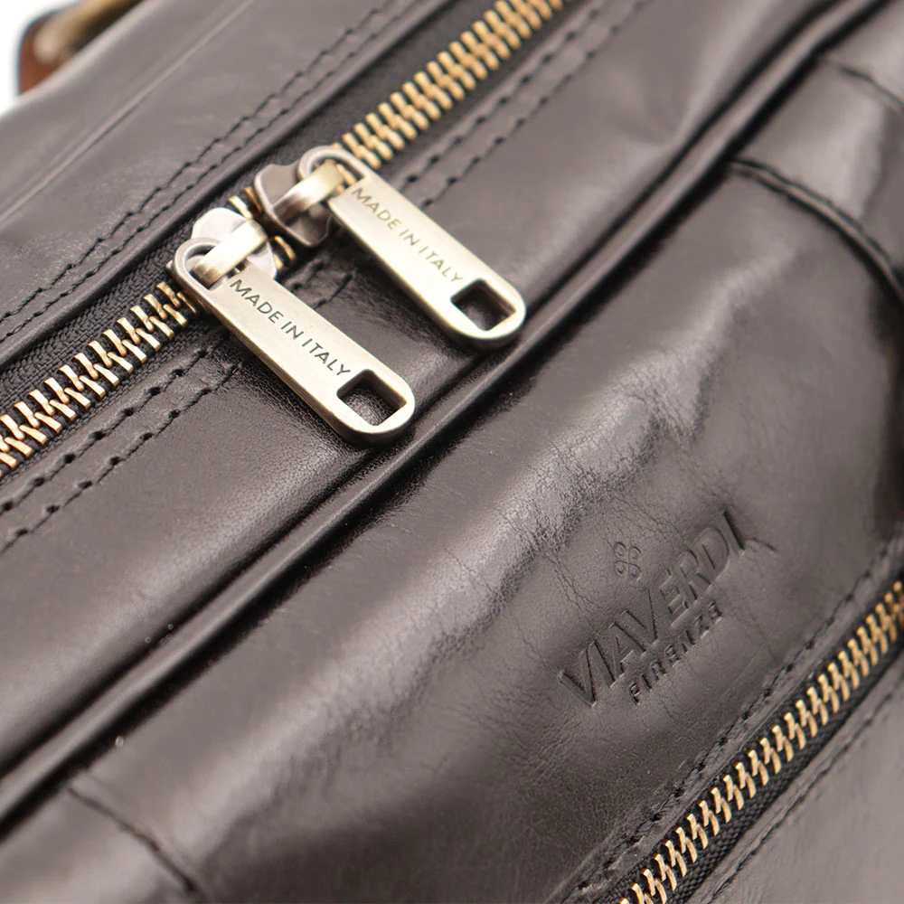 Borsa Bualetto a mano Donna VIAVERDI in Pelle Nera Made in Italy linea Firenze - Image 11