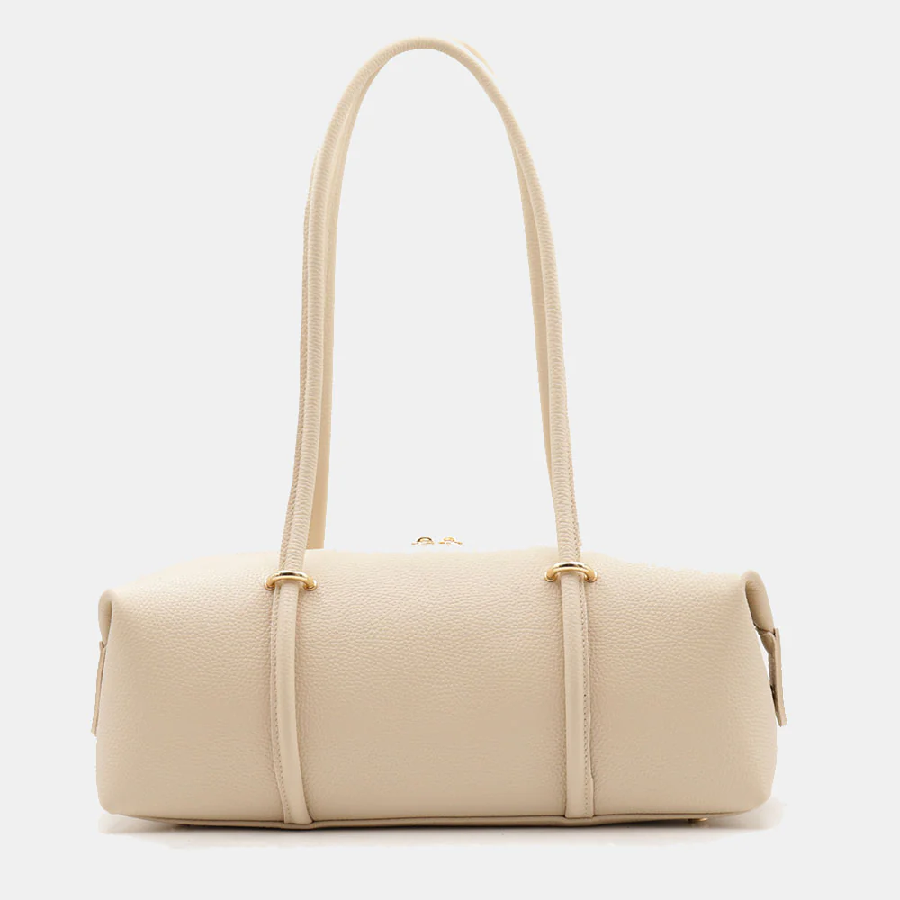 Borsa Donna a Spalla VIAVERDI in Pelle Beige Made in Italy linea San Gimignano - Image 6