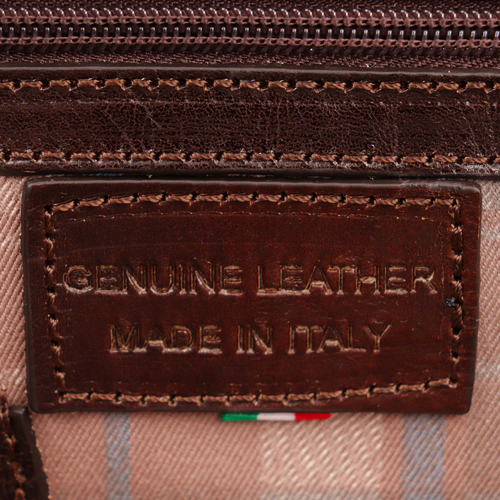 Borsa Medico Classica in Pelle color Cuoio VIAVERDI Made in Italy linea Firenze - Image 16