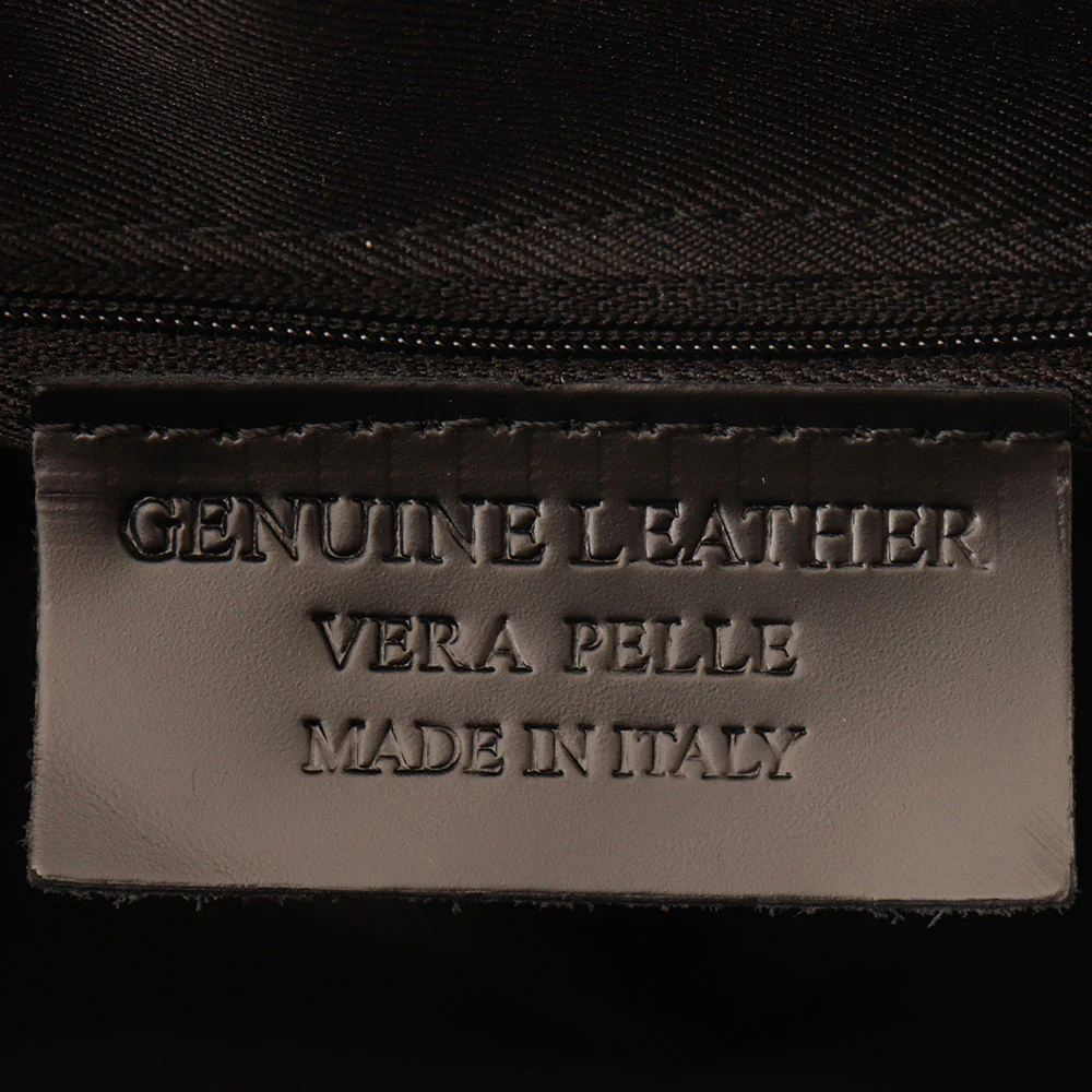 Borsa Secchiello con Tracolla VIAVERDI in Pelle color Cuoio Made in Italy linea Capalbio - Image 9