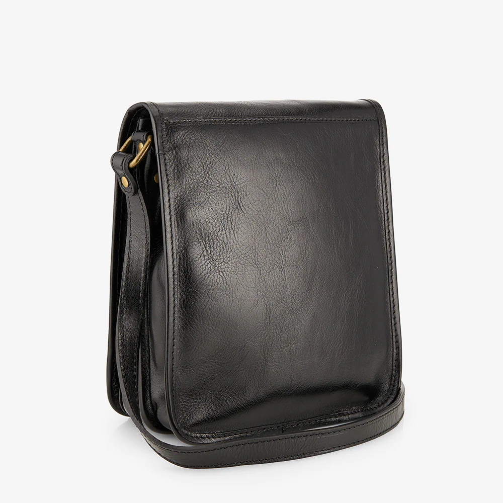 Borsello in Pelle Nera VIAVERDI Made in Italy - Image 2