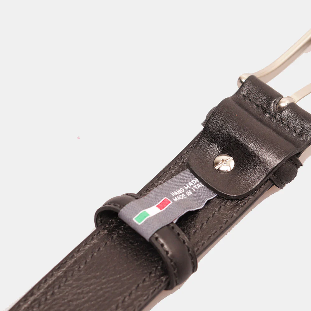 Cintura Uomo in Pelle Testa di Moro VIAVERDI Made in Italy linea Firenze - Image 7